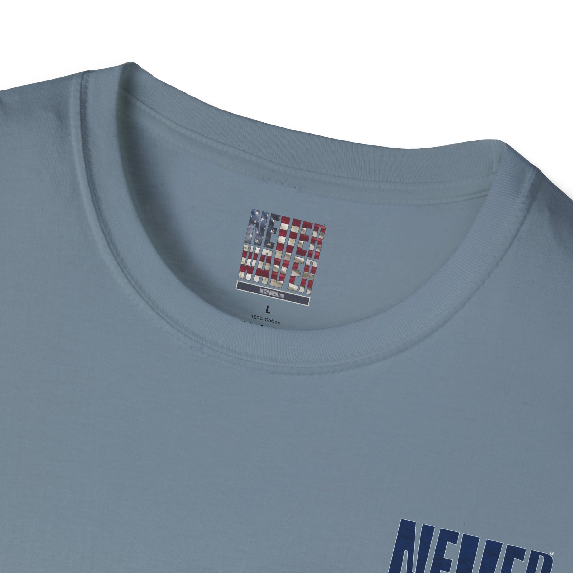 New England Fans Never Waver Unisex Softstyle T-Shirt - Never Waver