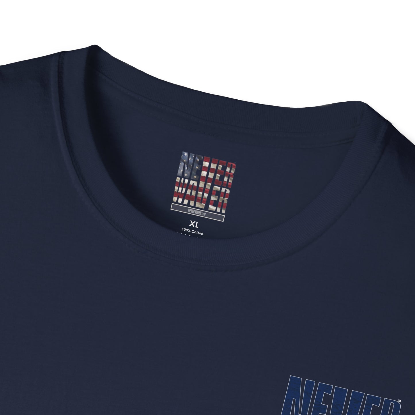 New England Fans Never Waver Unisex Softstyle T-Shirt - Never Waver
