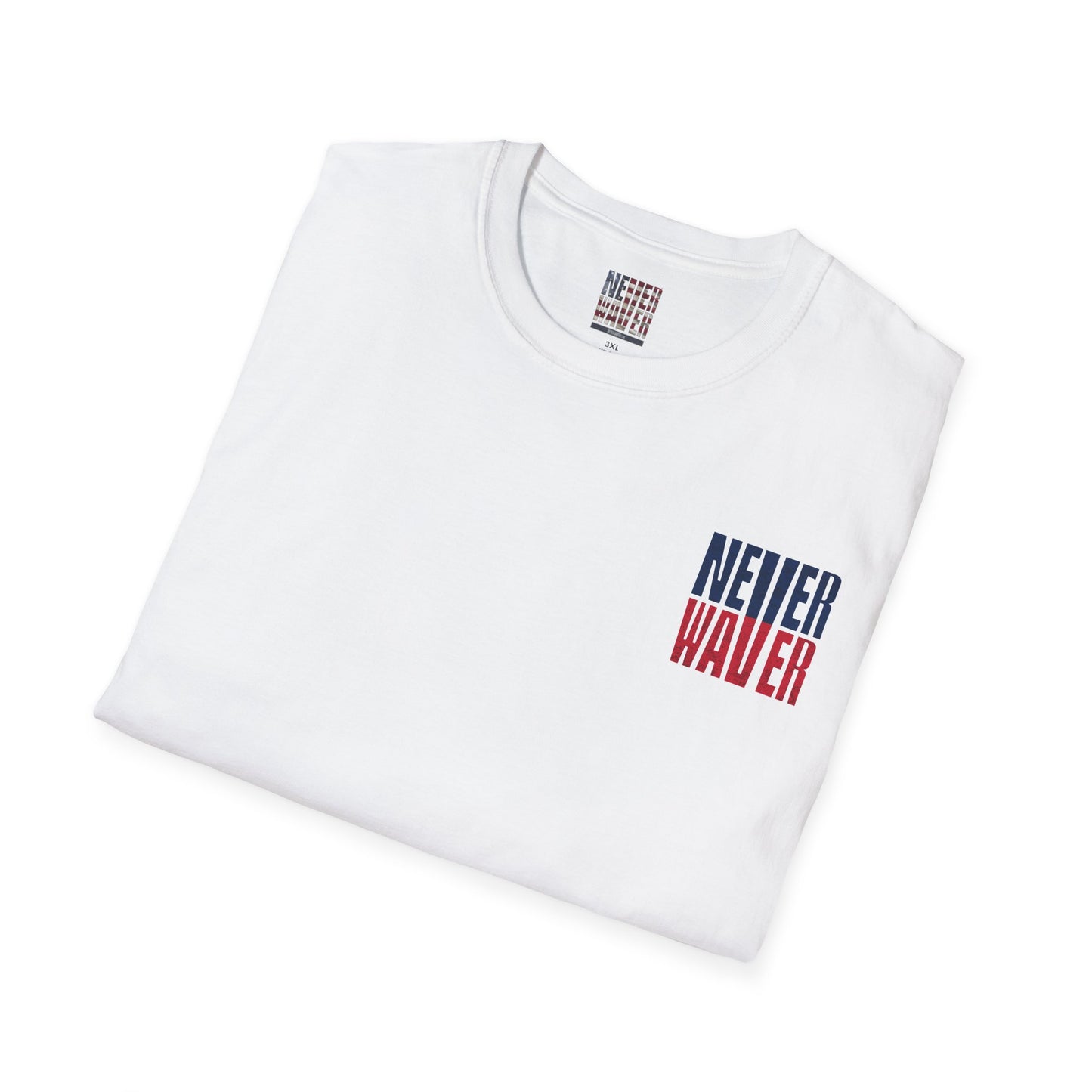 New England Fans Never Waver Unisex Softstyle T-Shirt - Never Waver
