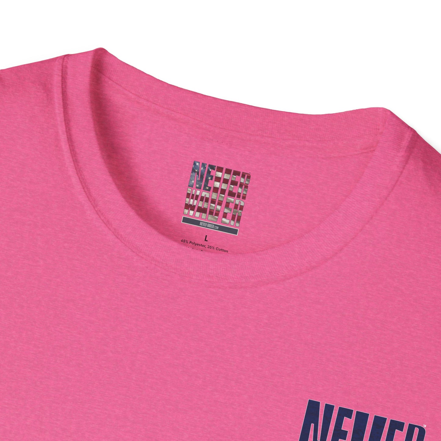 New England Fans Never Waver Unisex Softstyle T-Shirt - Never Waver
