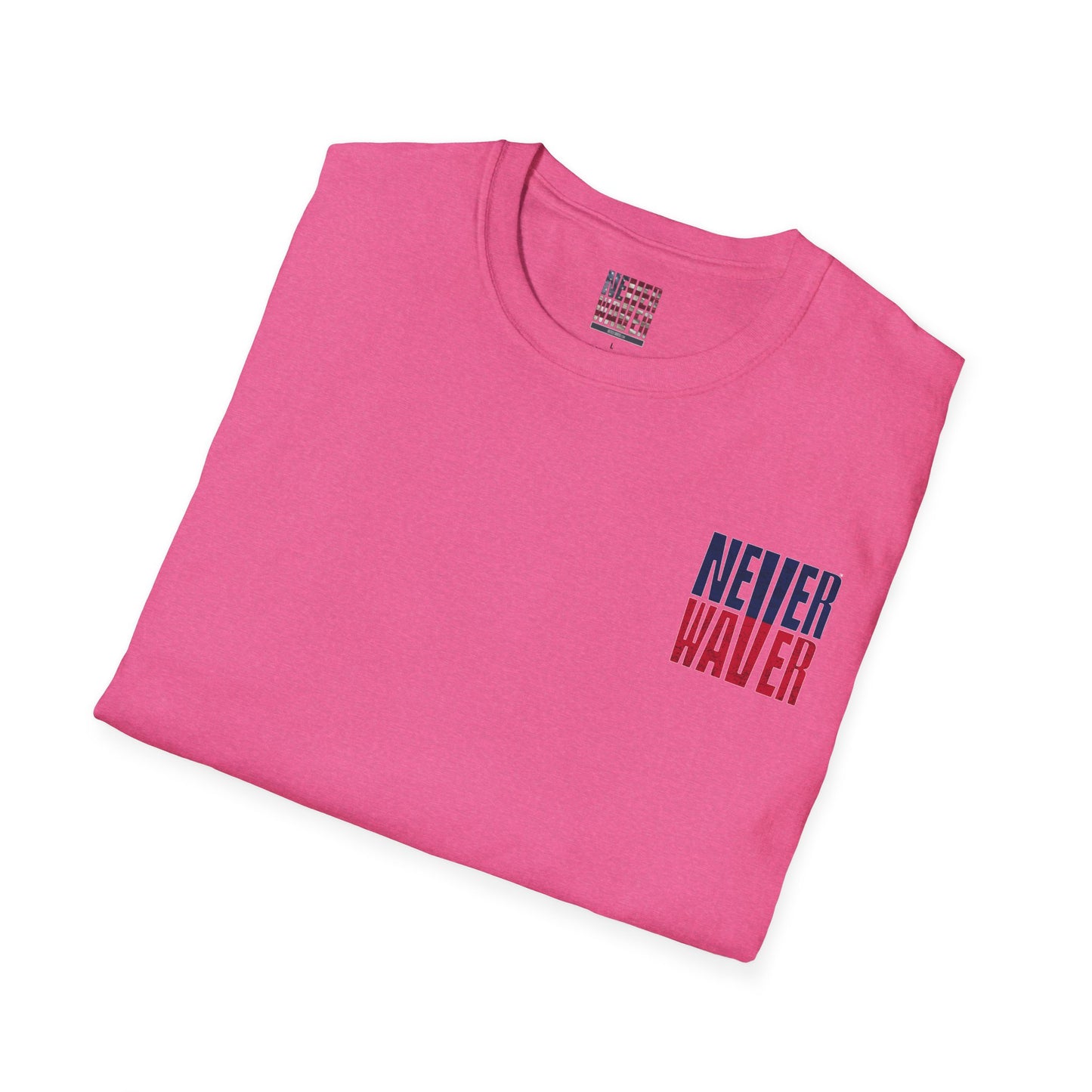 New England Fans Never Waver Unisex Softstyle T-Shirt - Never Waver