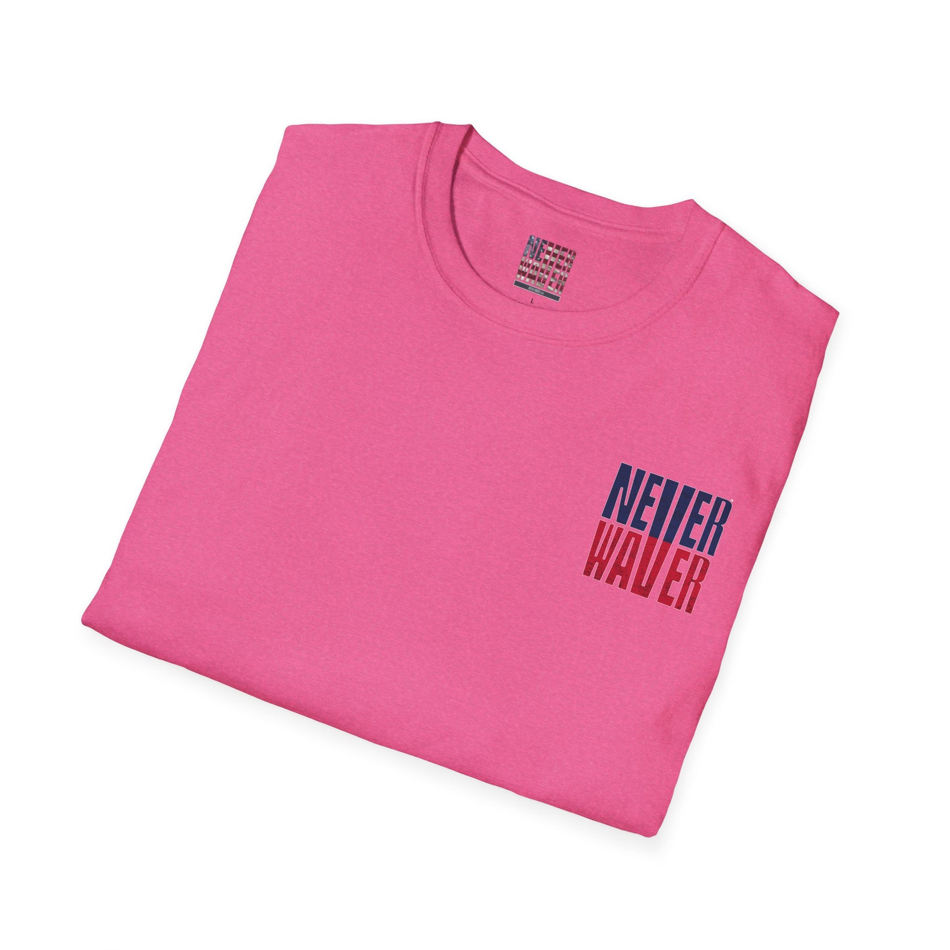New England Fans Never Waver Unisex Softstyle T-Shirt - Never Waver