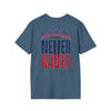 New England Fans Never Waver Unisex Softstyle T-Shirt - Never Waver