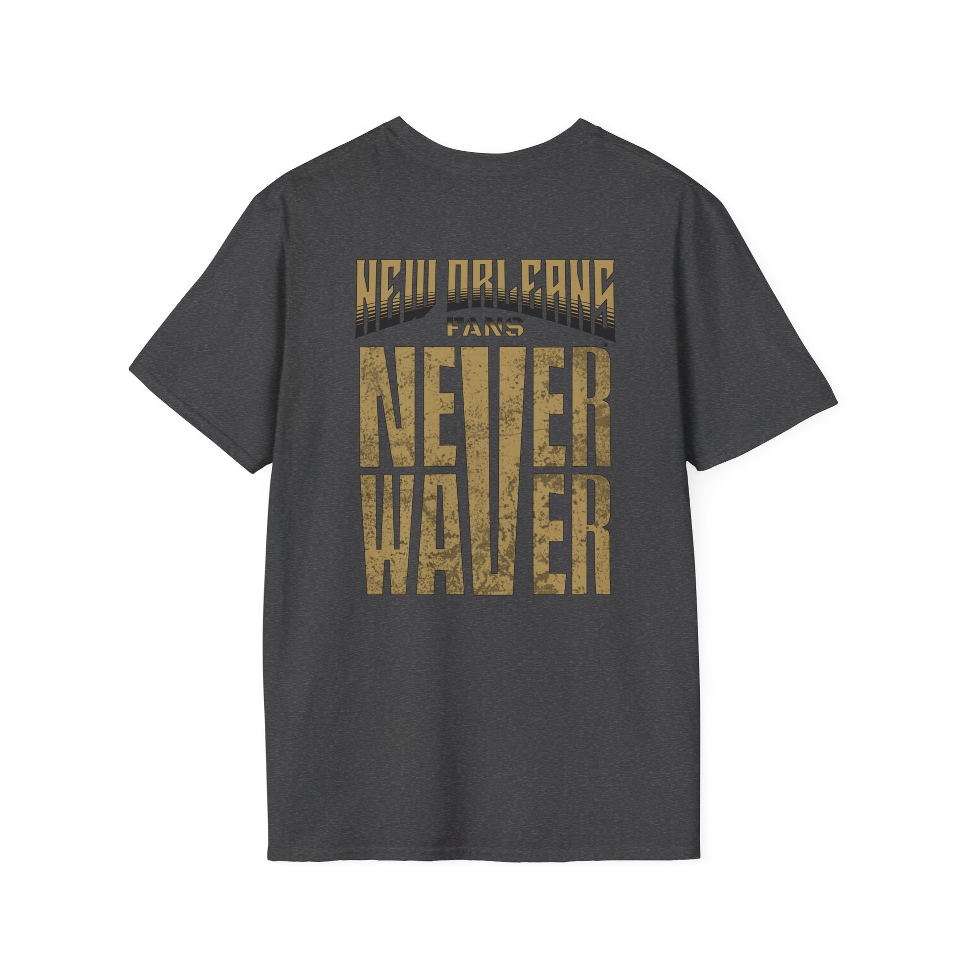 New Orleans Fans Never Waver Unisex Softstyle T-Shirt - Never Waver