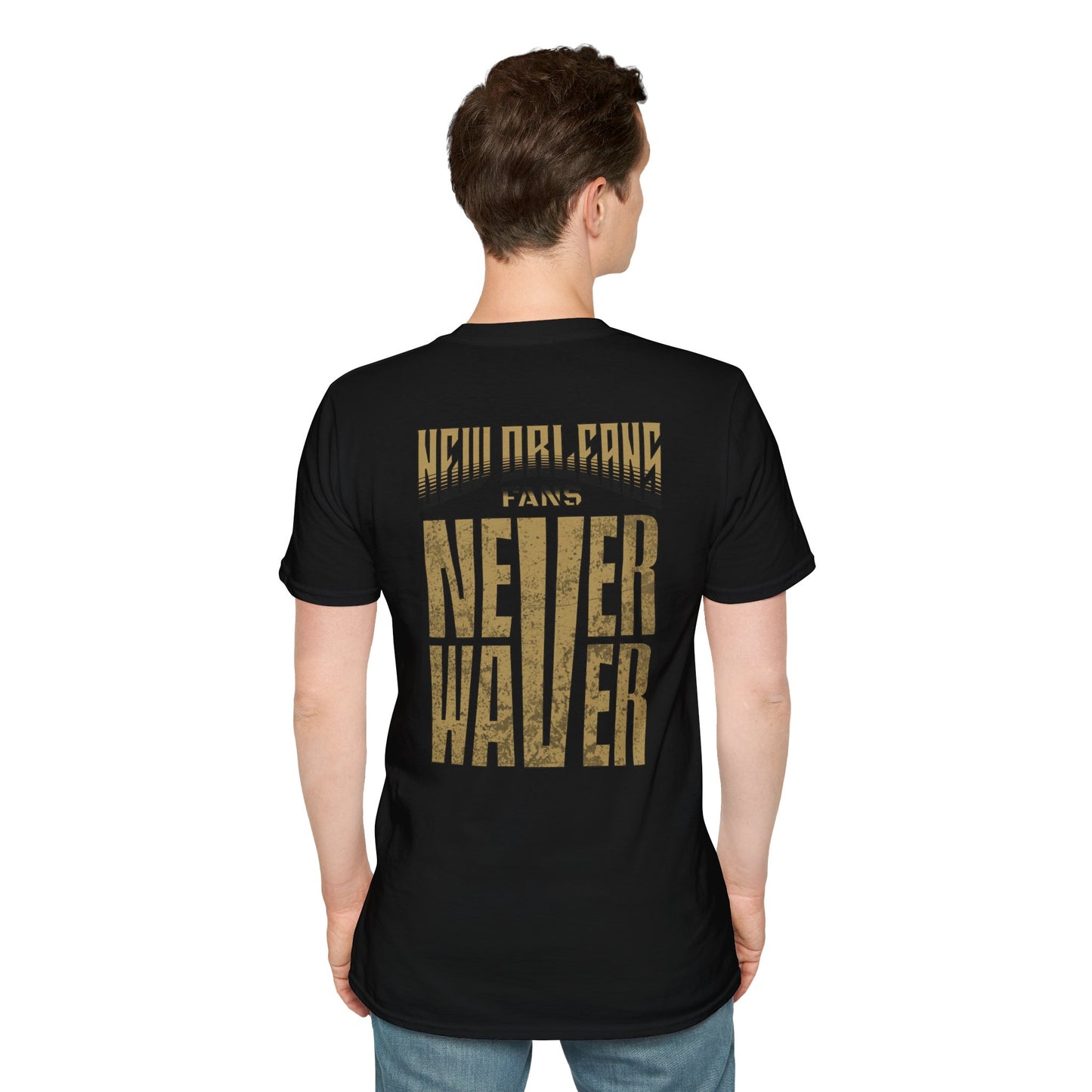 New Orleans Fans Never Waver Unisex Softstyle T-Shirt - Never Waver