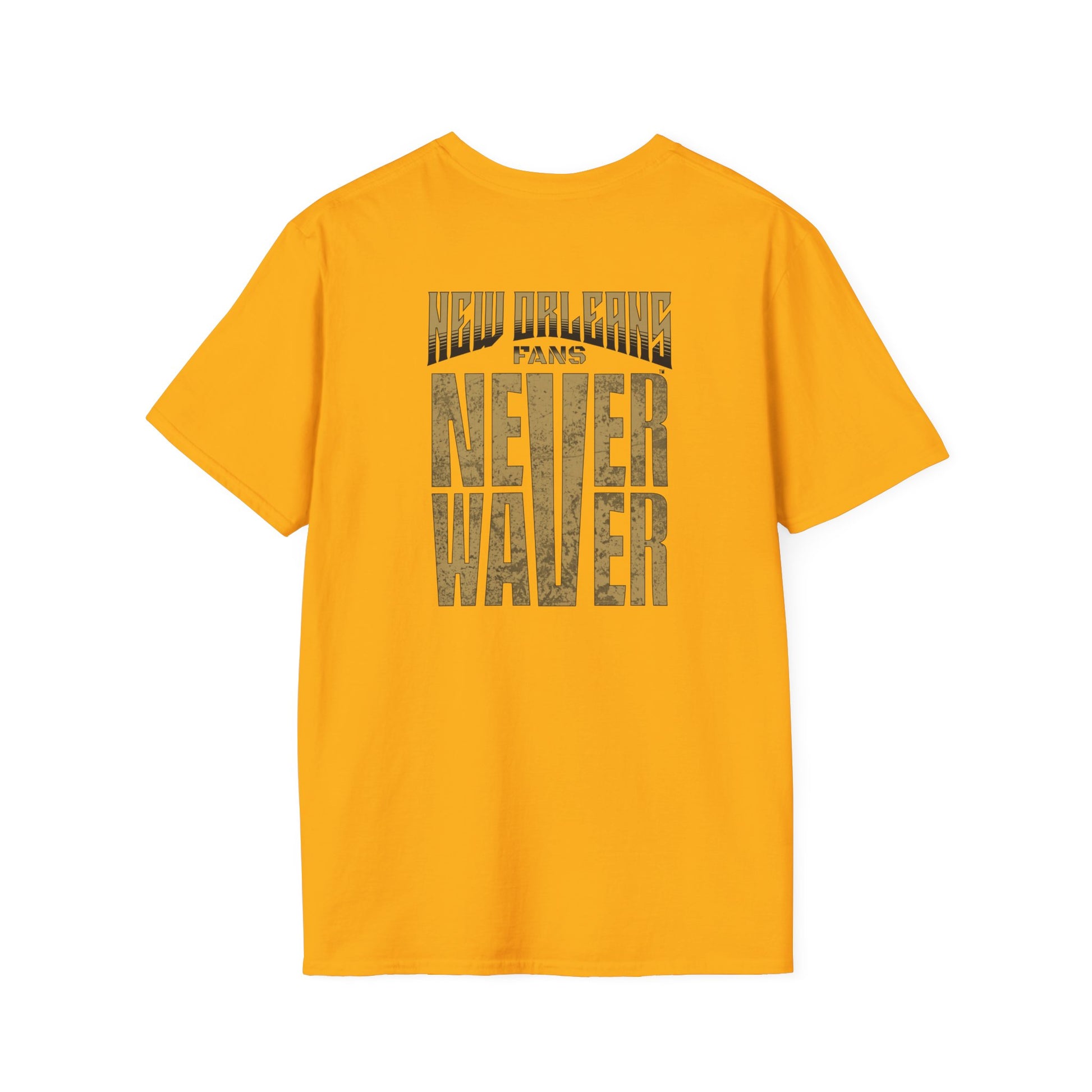 New Orleans Fans Never Waver Unisex Softstyle T-Shirt - Never Waver