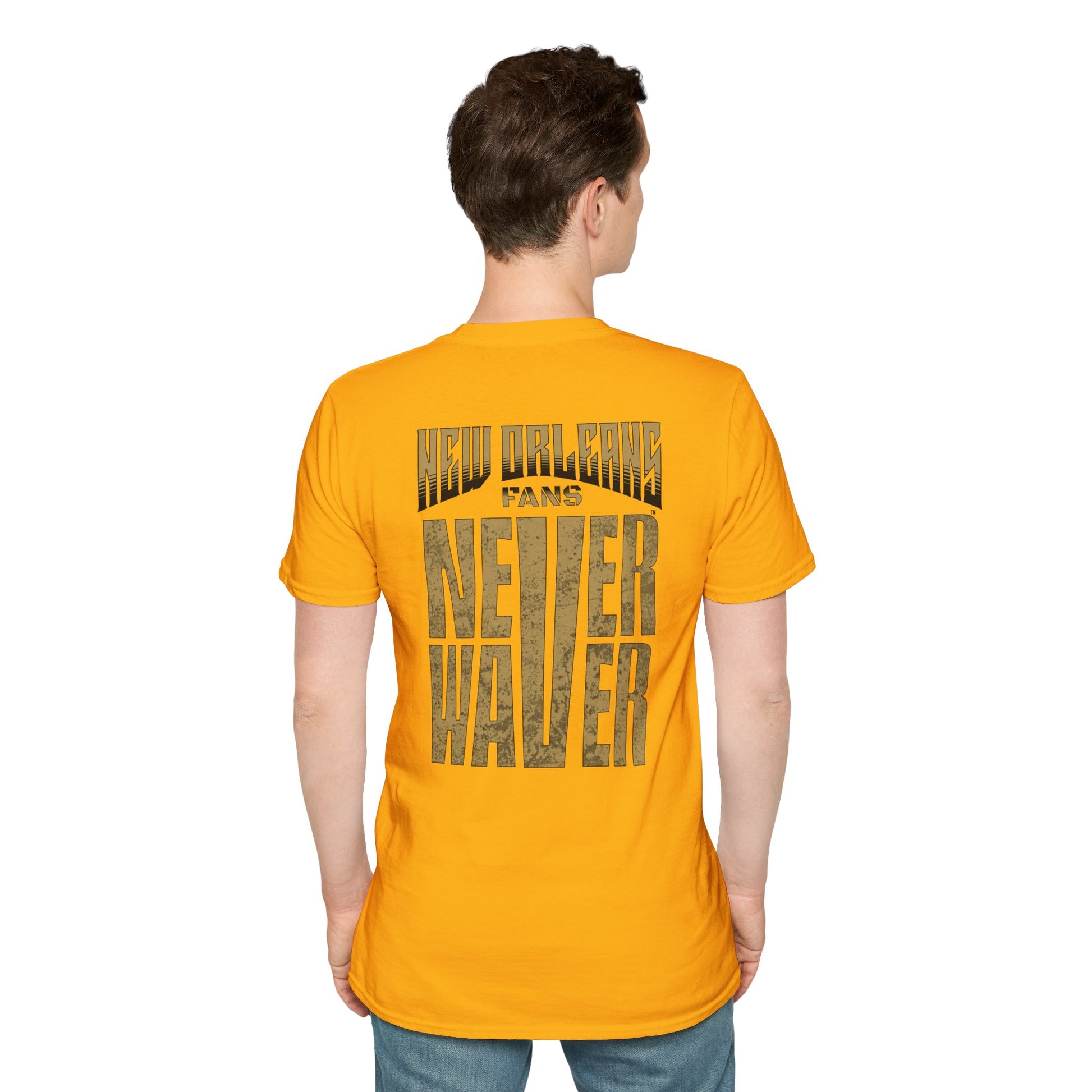New Orleans Fans Never Waver Unisex Softstyle T-Shirt - Never Waver
