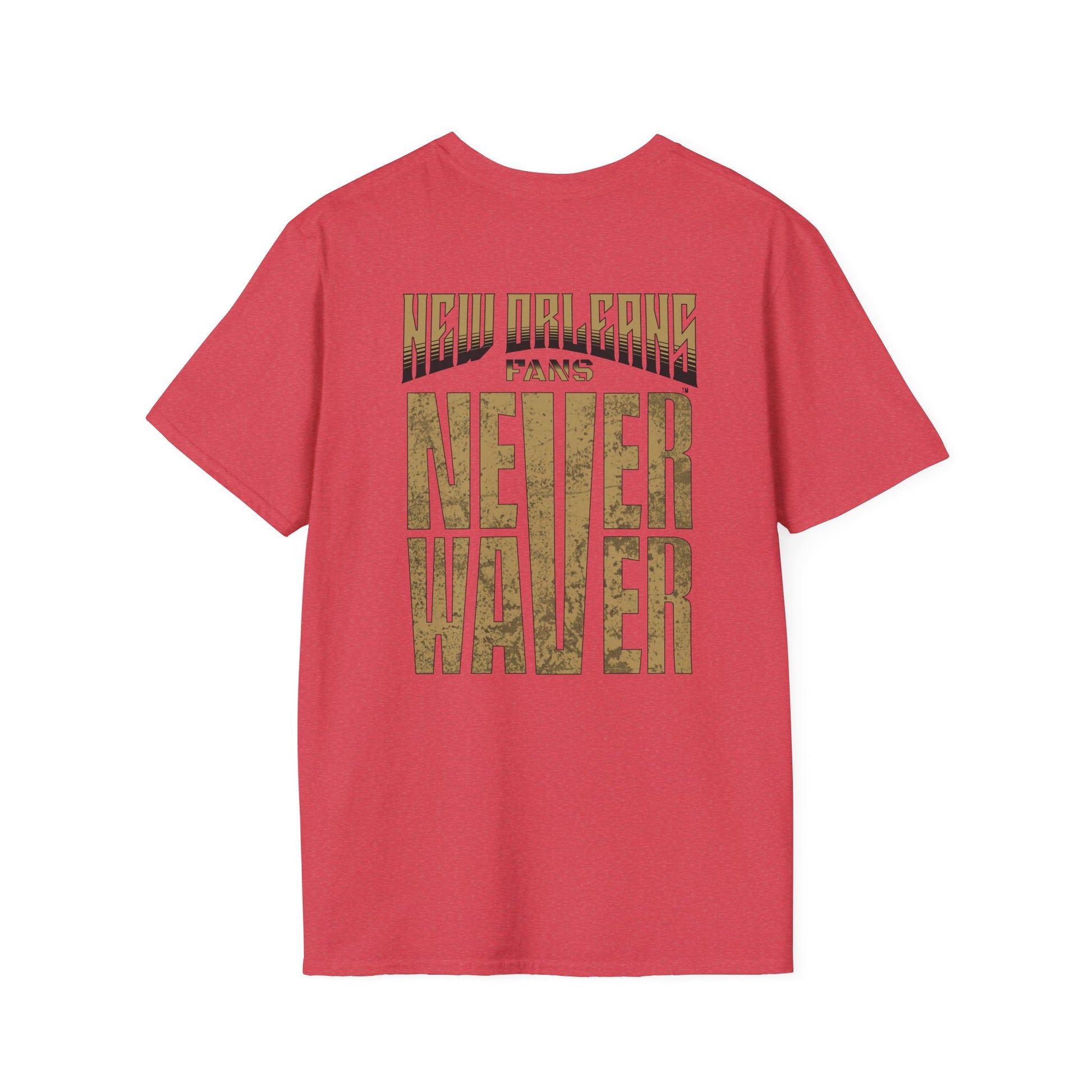 New Orleans Fans Never Waver Unisex Softstyle T-Shirt - Never Waver