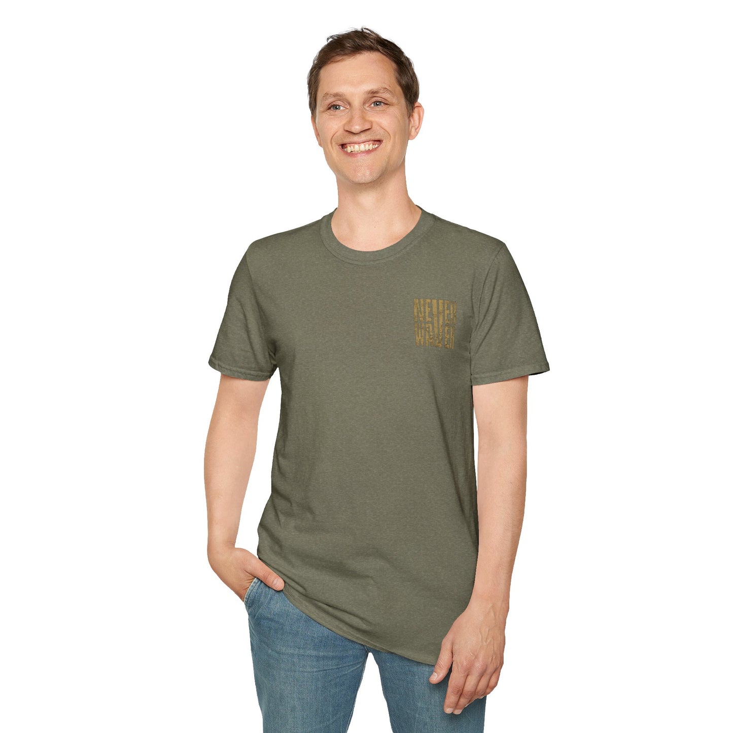 New Orleans Fans Never Waver Unisex Softstyle T-Shirt - Never Waver