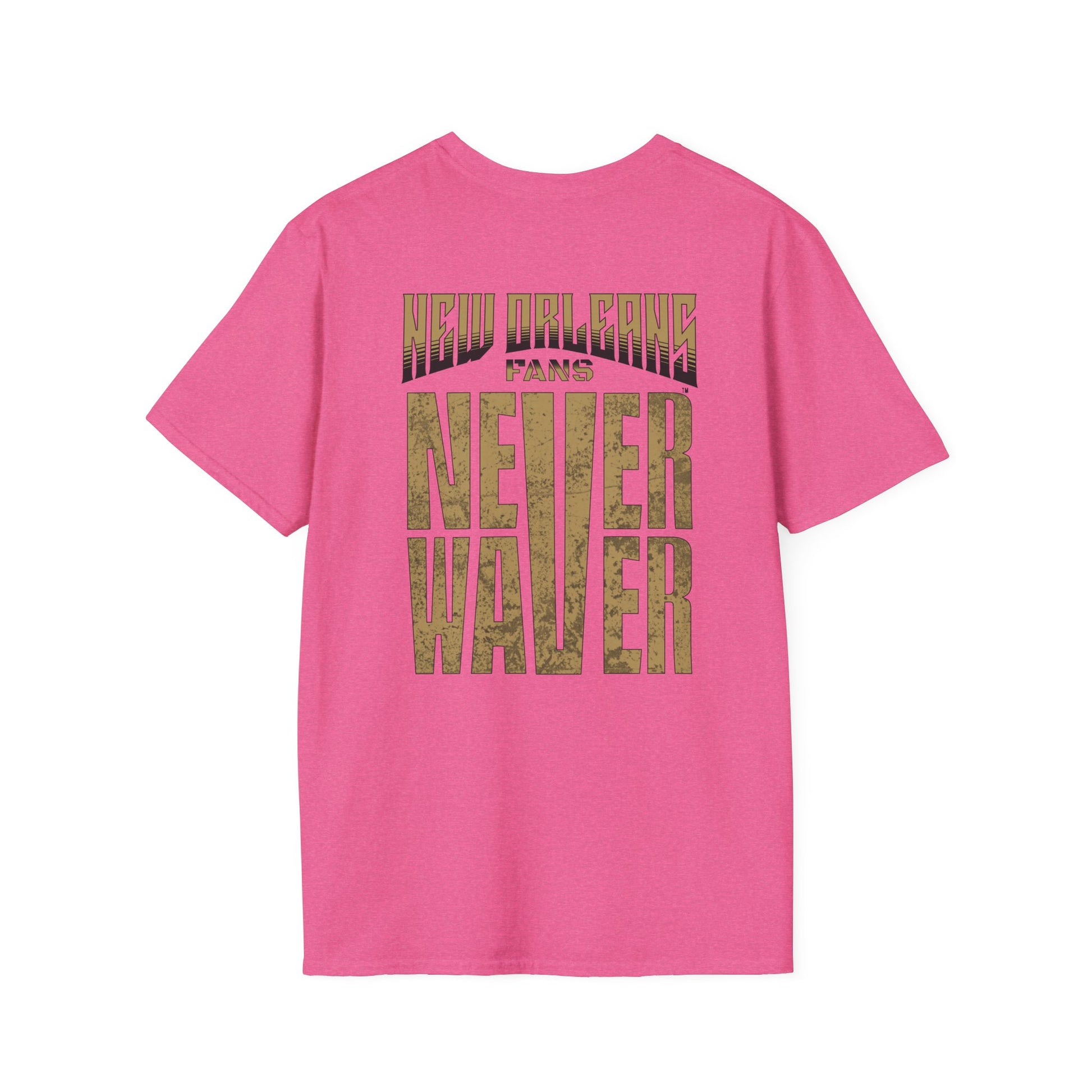 New Orleans Fans Never Waver Unisex Softstyle T-Shirt - Never Waver