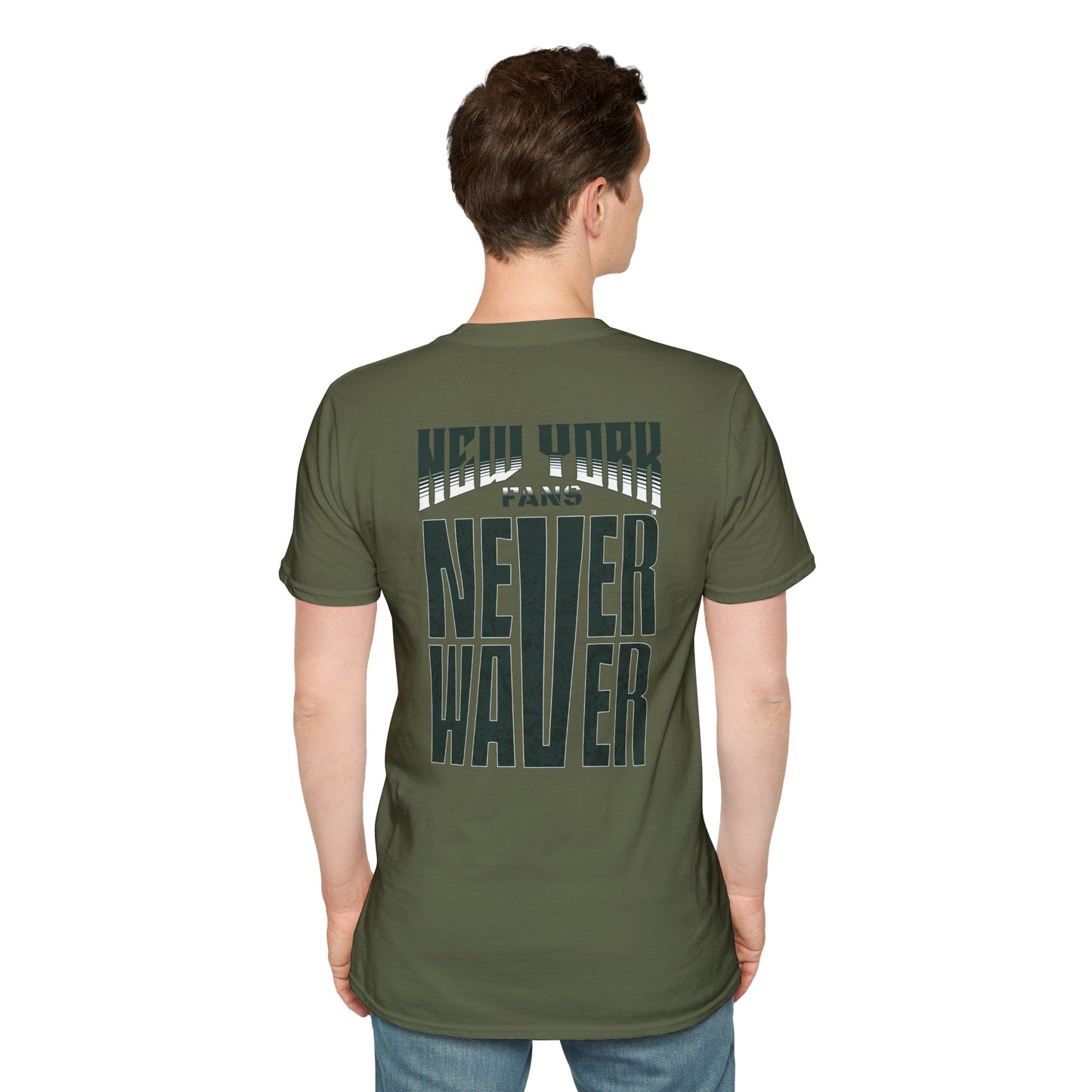 New York Fans Never Waver Unisex Softstyle T-Shirt - Never Waver