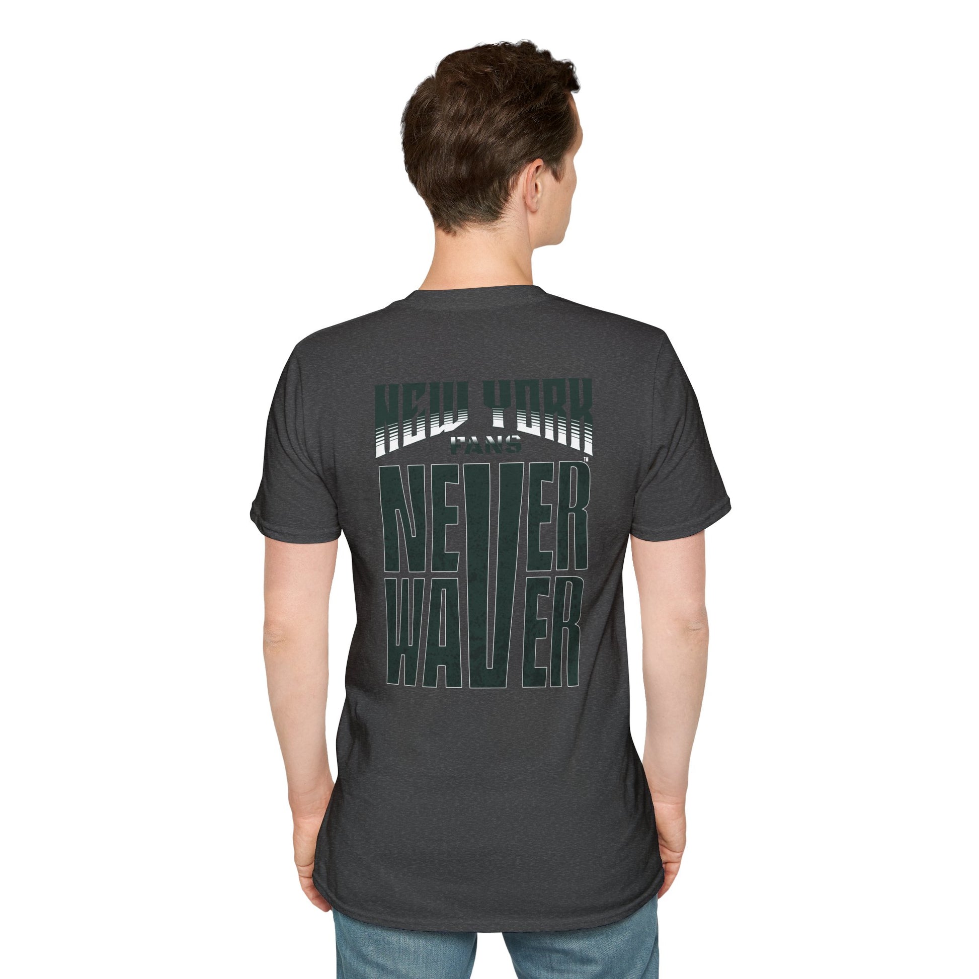 New York Fans Never Waver Unisex Softstyle T-Shirt - Never Waver