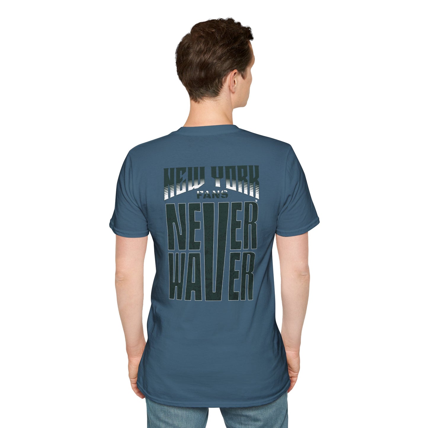 New York Fans Never Waver Unisex Softstyle T-Shirt - Never Waver