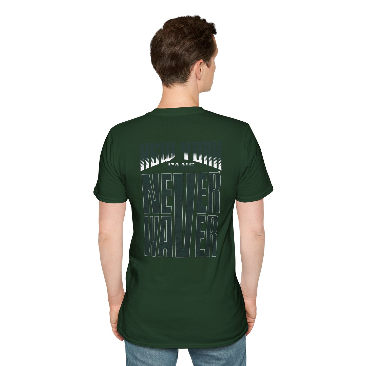 New York Fans Never Waver Unisex Softstyle T-Shirt - Never Waver