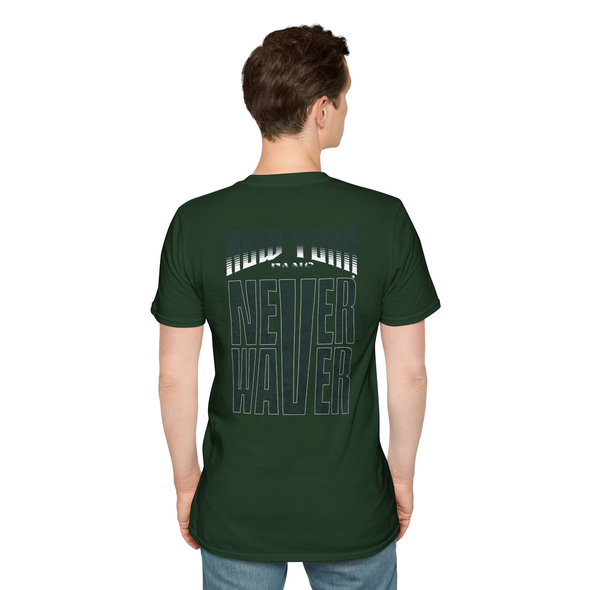 New York Fans Never Waver Unisex Softstyle T-Shirt - Never Waver