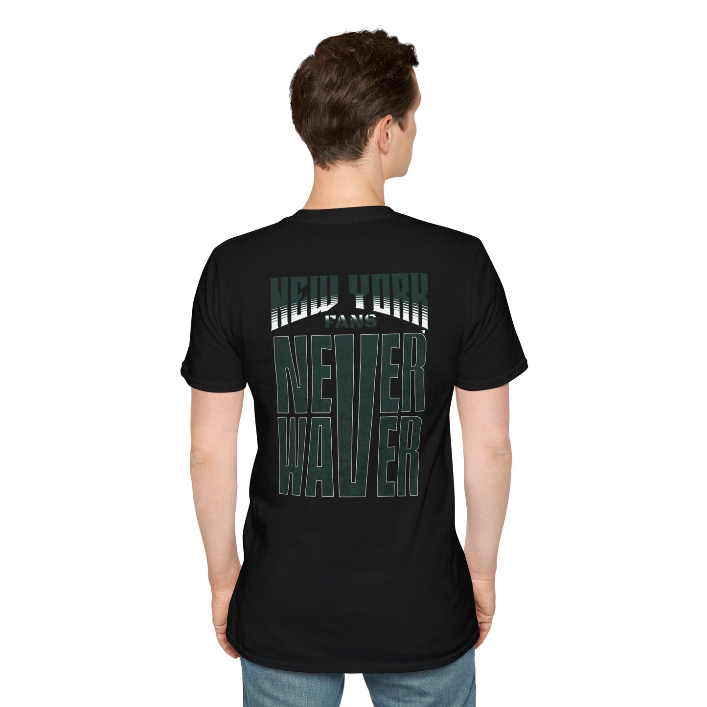 New York Fans Never Waver Unisex Softstyle T-Shirt - Never Waver