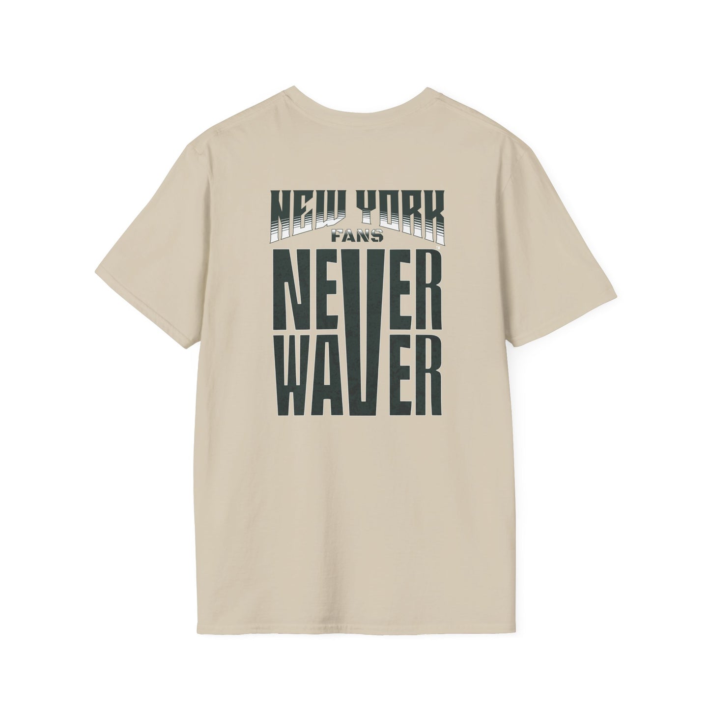 New York Fans Never Waver Unisex Softstyle T-Shirt - Never Waver