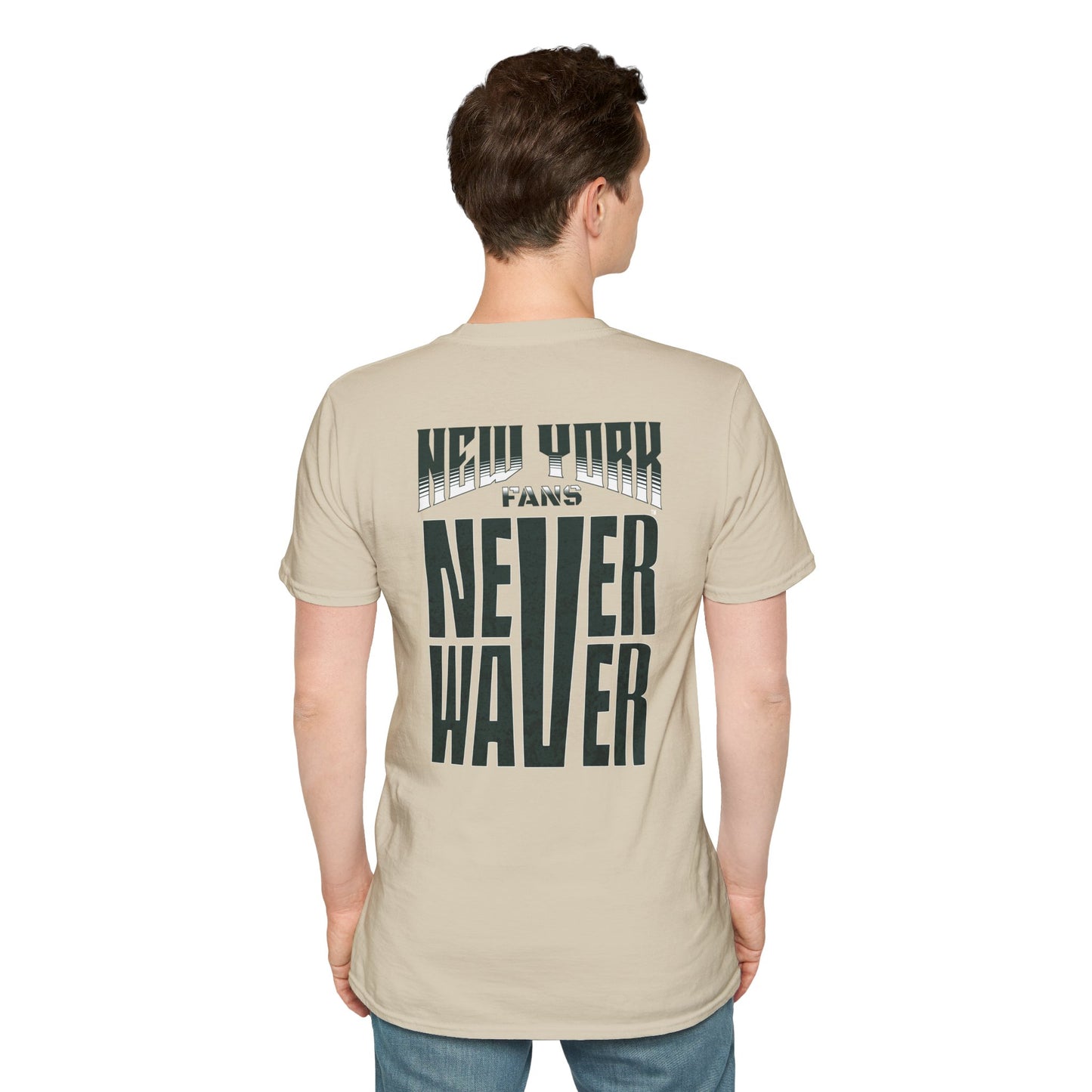 New York Fans Never Waver Unisex Softstyle T-Shirt - Never Waver