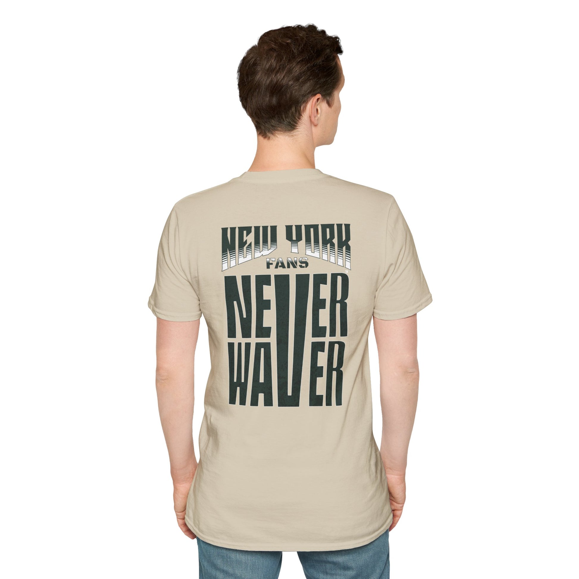 New York Fans Never Waver Unisex Softstyle T-Shirt - Never Waver
