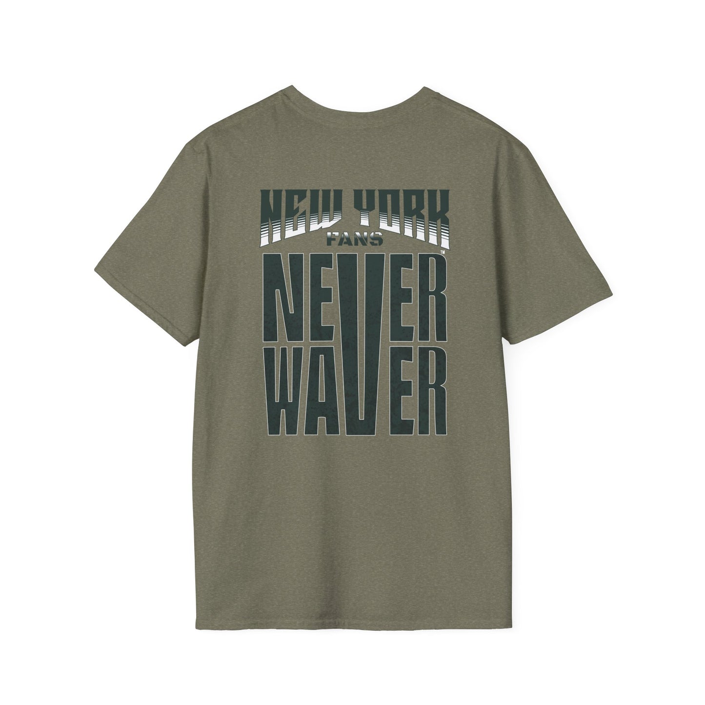 New York Fans Never Waver Unisex Softstyle T-Shirt - Never Waver