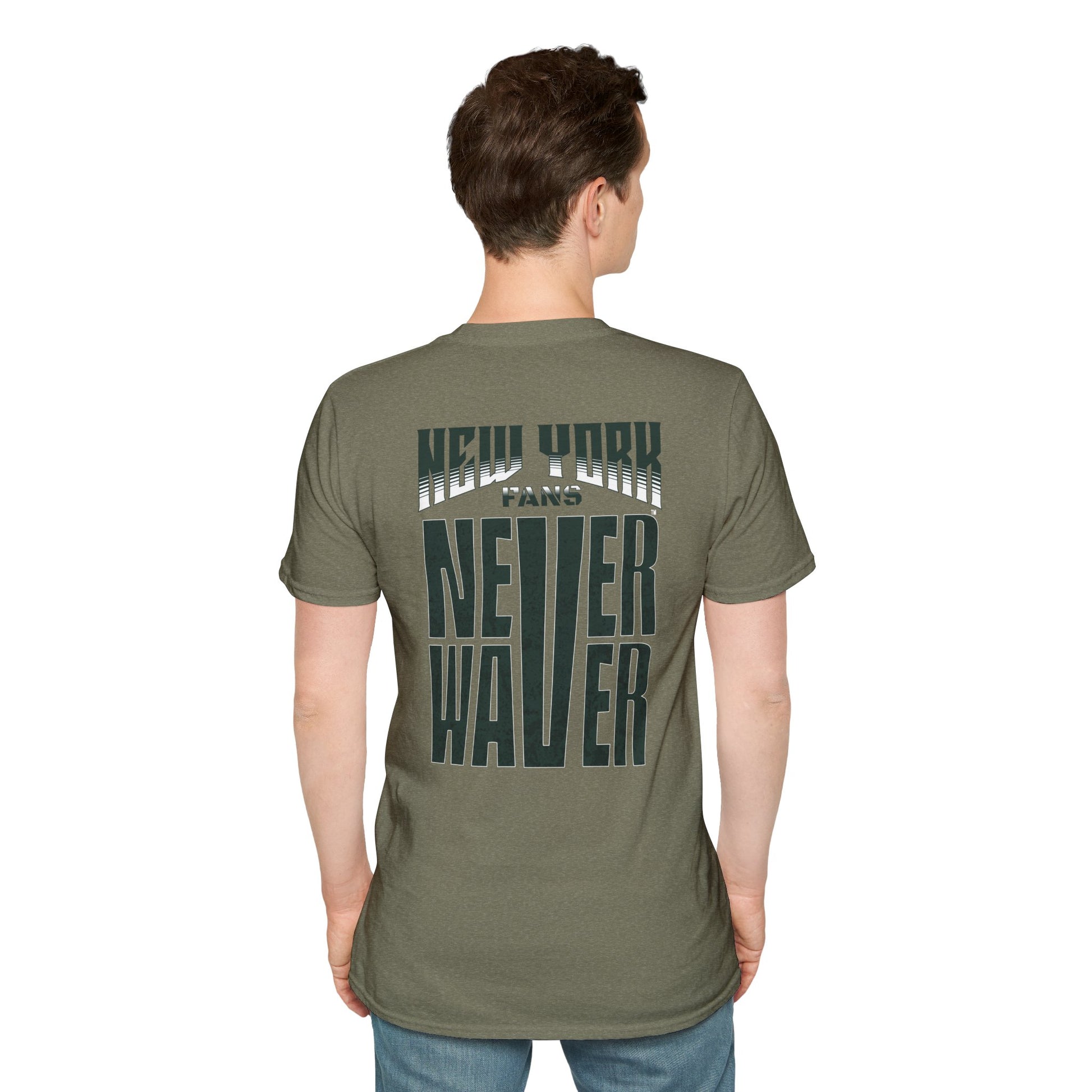 New York Fans Never Waver Unisex Softstyle T-Shirt - Never Waver