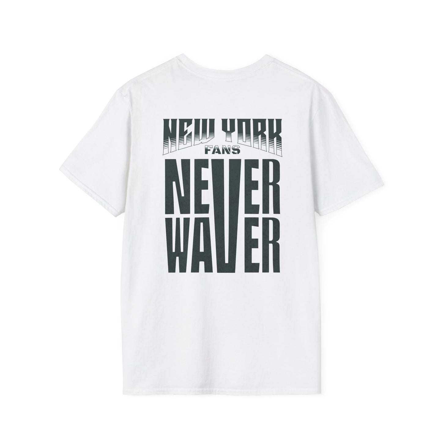 New York Fans Never Waver Unisex Softstyle T-Shirt - Never Waver