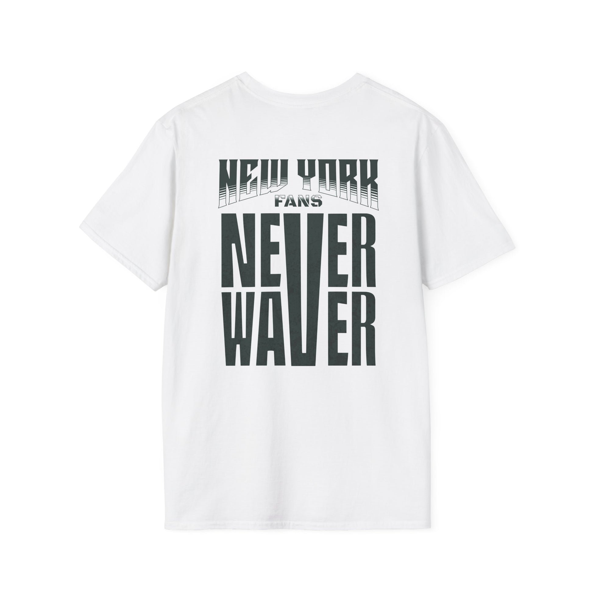 New York Fans Never Waver Unisex Softstyle T-Shirt - Never Waver