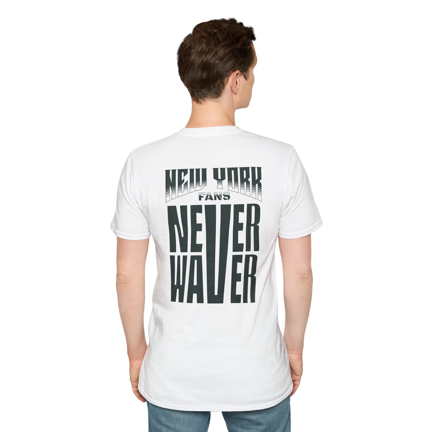 New York Fans Never Waver Unisex Softstyle T-Shirt - Never Waver
