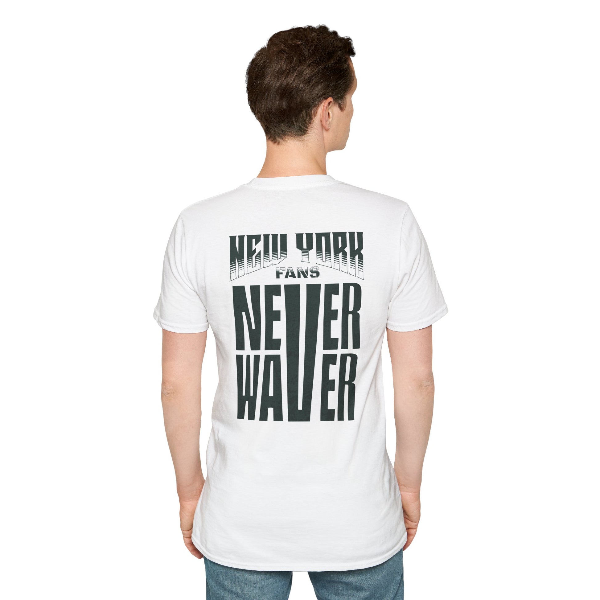 New York Fans Never Waver Unisex Softstyle T-Shirt - Never Waver