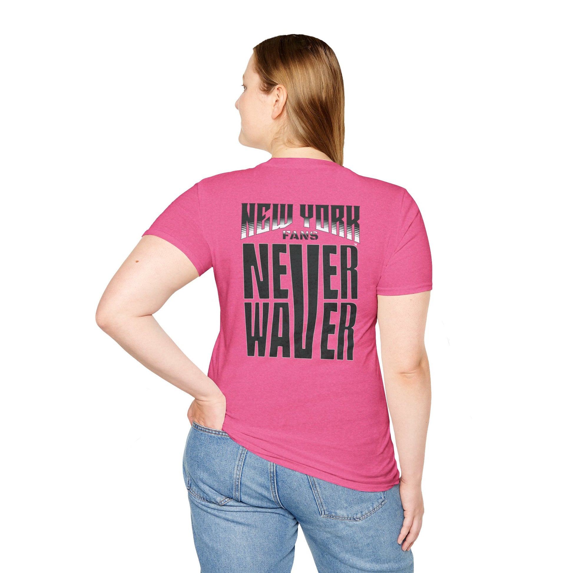 New York Fans Never Waver Unisex Softstyle T-Shirt - Never Waver