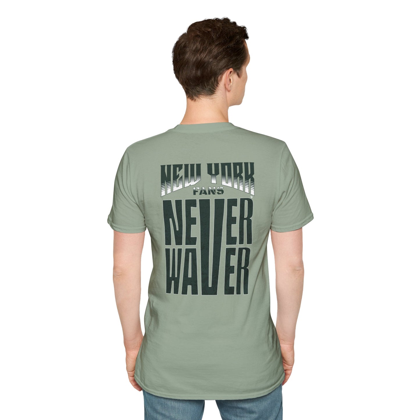 New York Fans Never Waver Unisex Softstyle T-Shirt - Never Waver