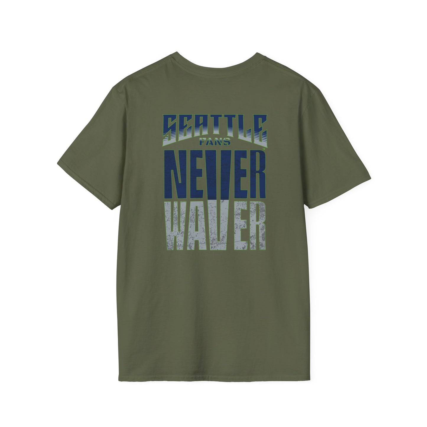 Seattle Fans Never Waver Unisex Softstyle T-Shirt - Never Waver