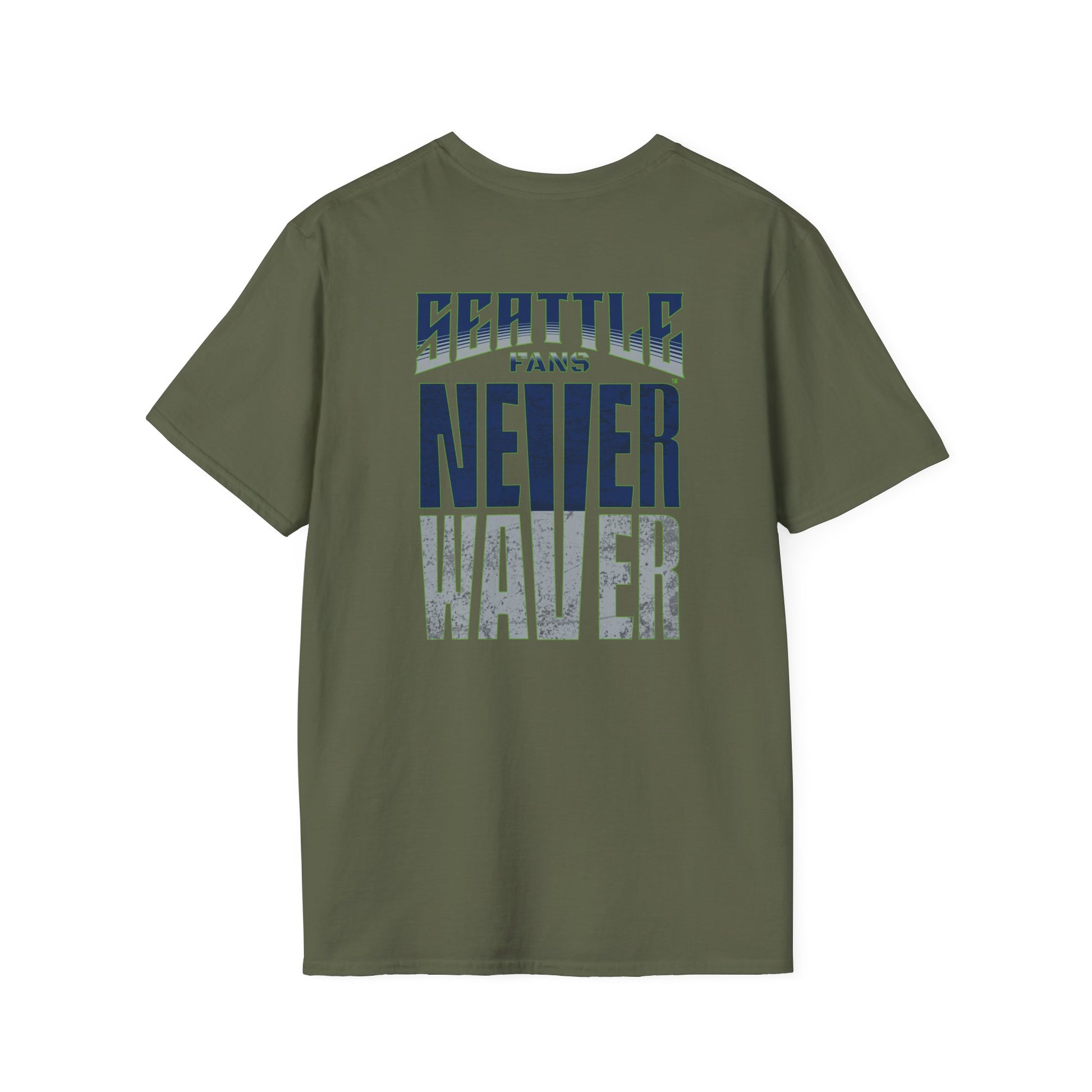 Seattle Fans Never Waver Unisex Softstyle T-Shirt - Never Waver