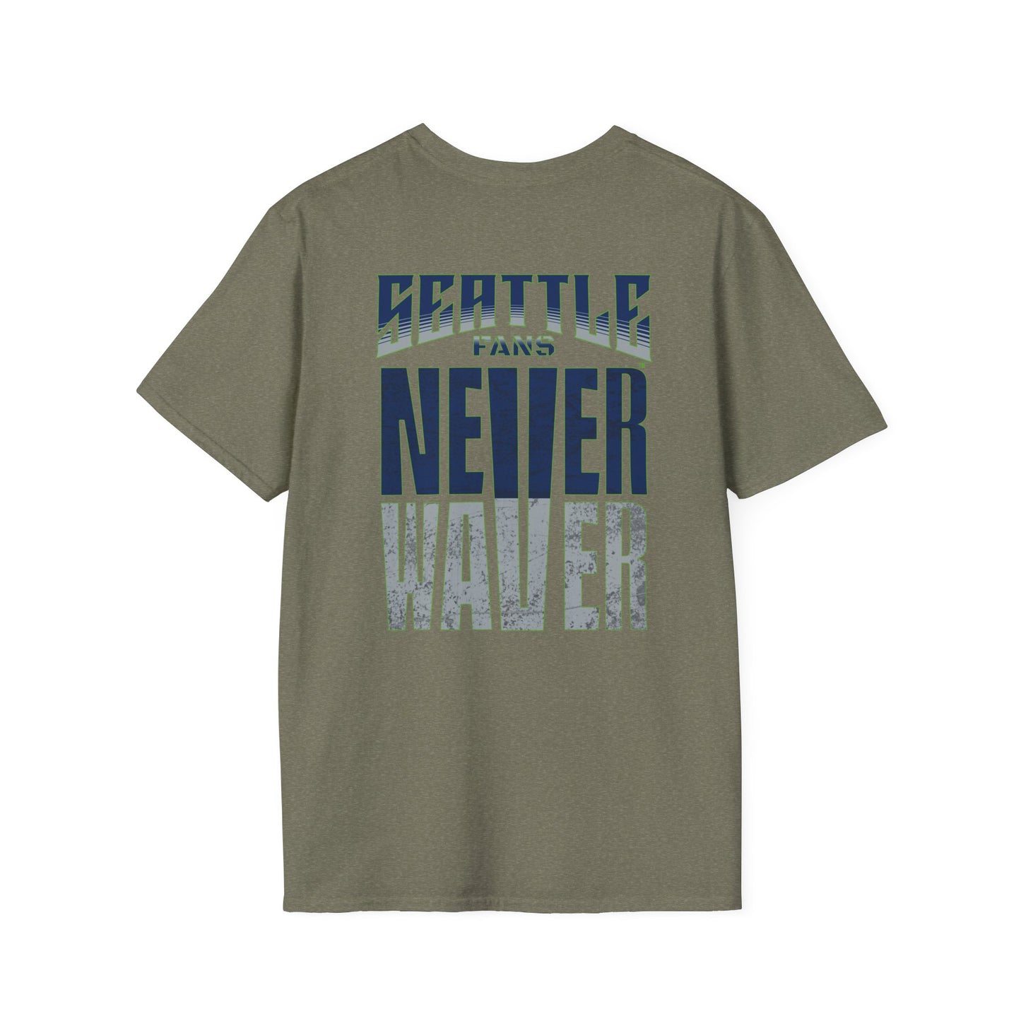 Seattle Fans Never Waver Unisex Softstyle T-Shirt - Never Waver