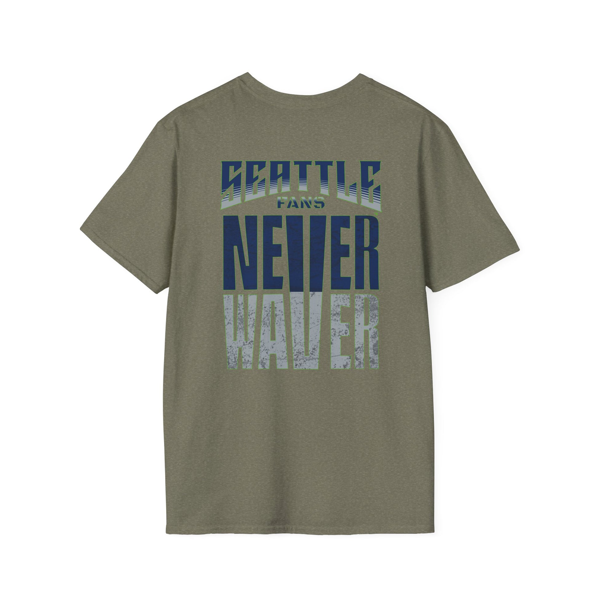 Seattle Fans Never Waver Unisex Softstyle T-Shirt - Never Waver