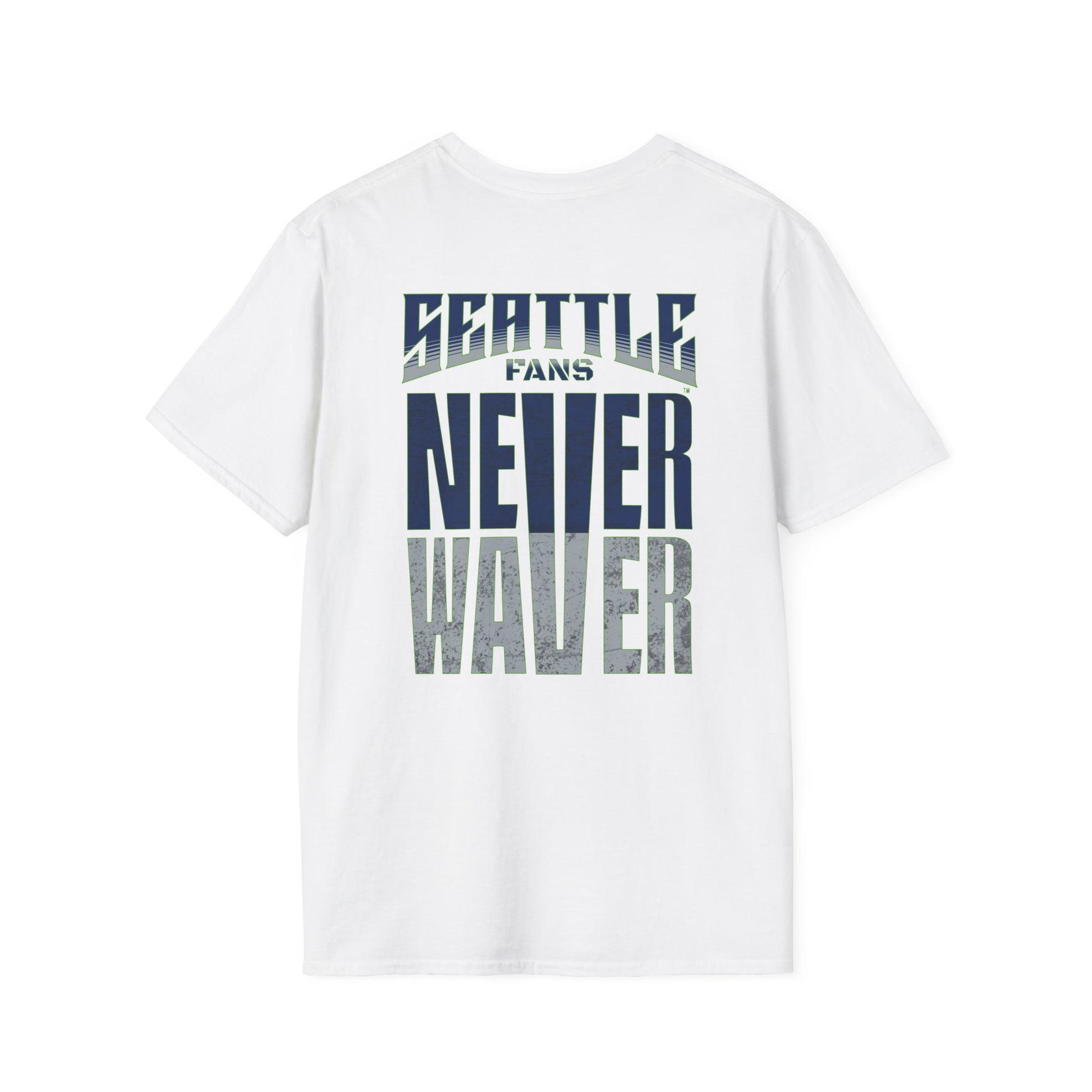 Seattle Fans Never Waver Unisex Softstyle T-Shirt - Never Waver