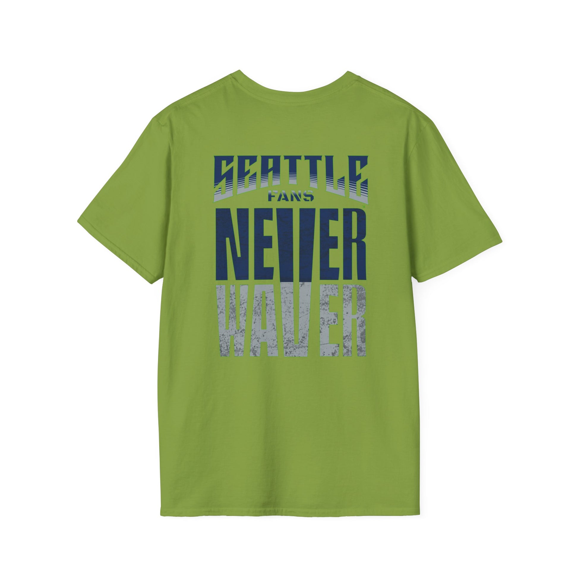 Seattle Fans Never Waver Unisex Softstyle T-Shirt - Never Waver