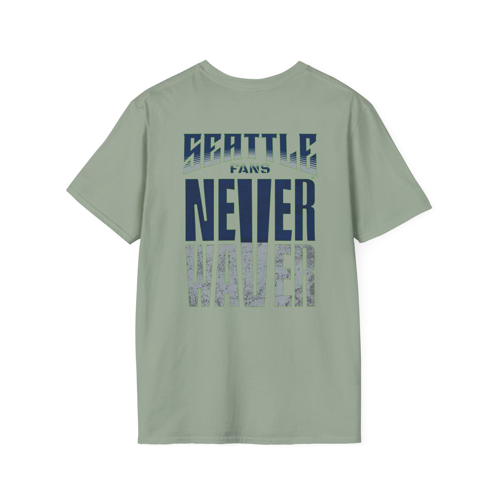 Seattle Fans Never Waver Unisex Softstyle T-Shirt - Never Waver