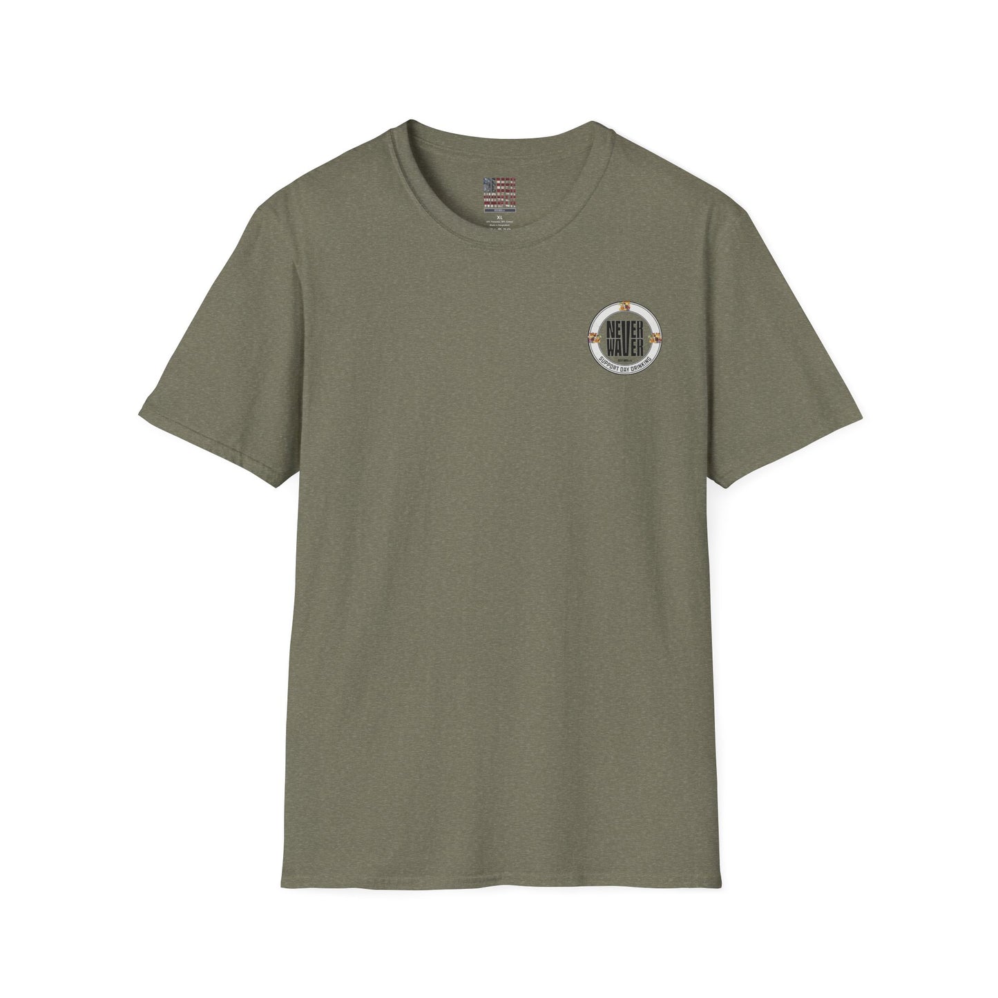 Support Day Drinking Never Waver  Unisex Soft style T-Shirt - Never Waver