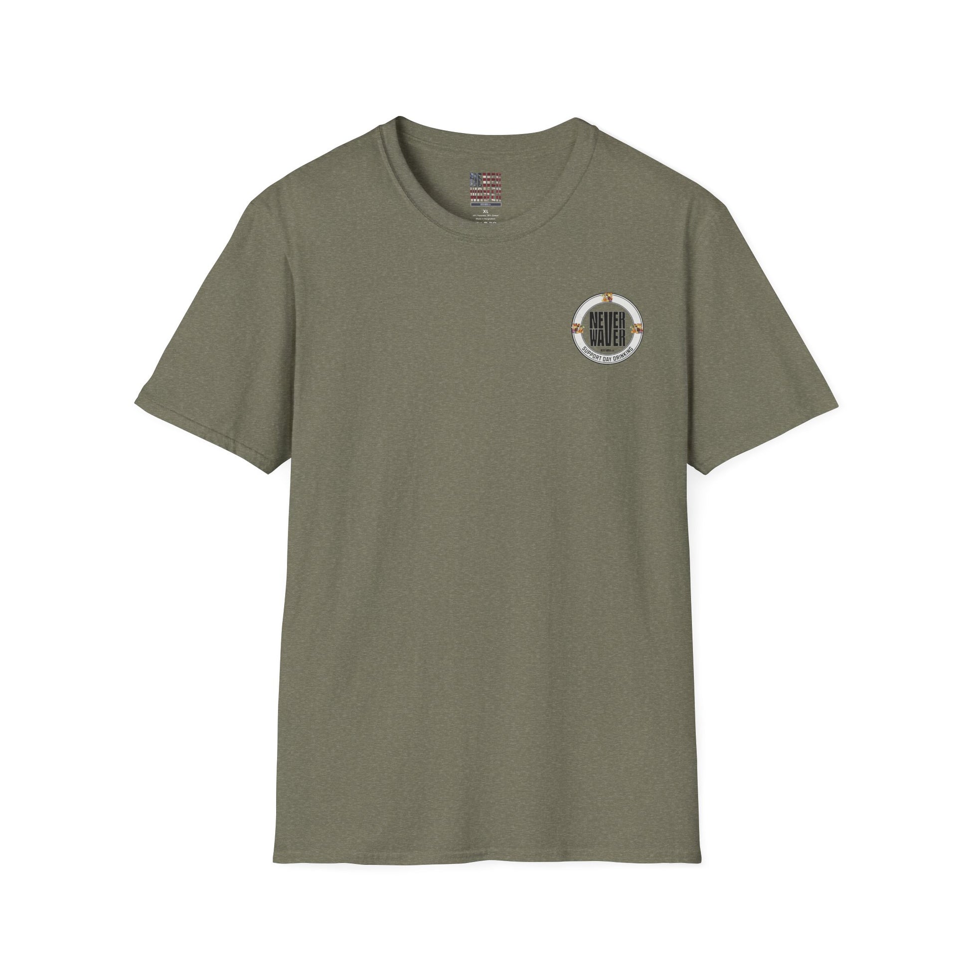 Support Day Drinking Never Waver  Unisex Soft style T-Shirt - Never Waver