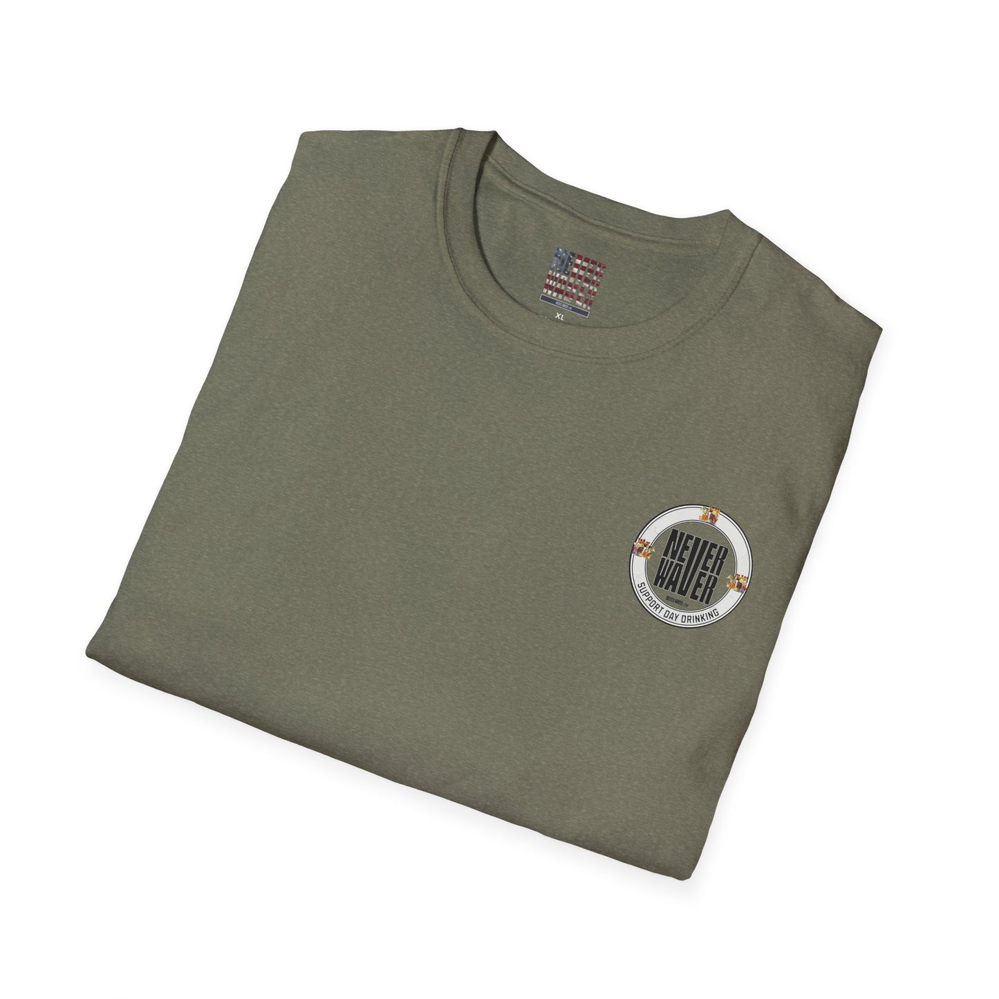 Support Day Drinking Never Waver  Unisex Soft style T-Shirt - Never Waver
