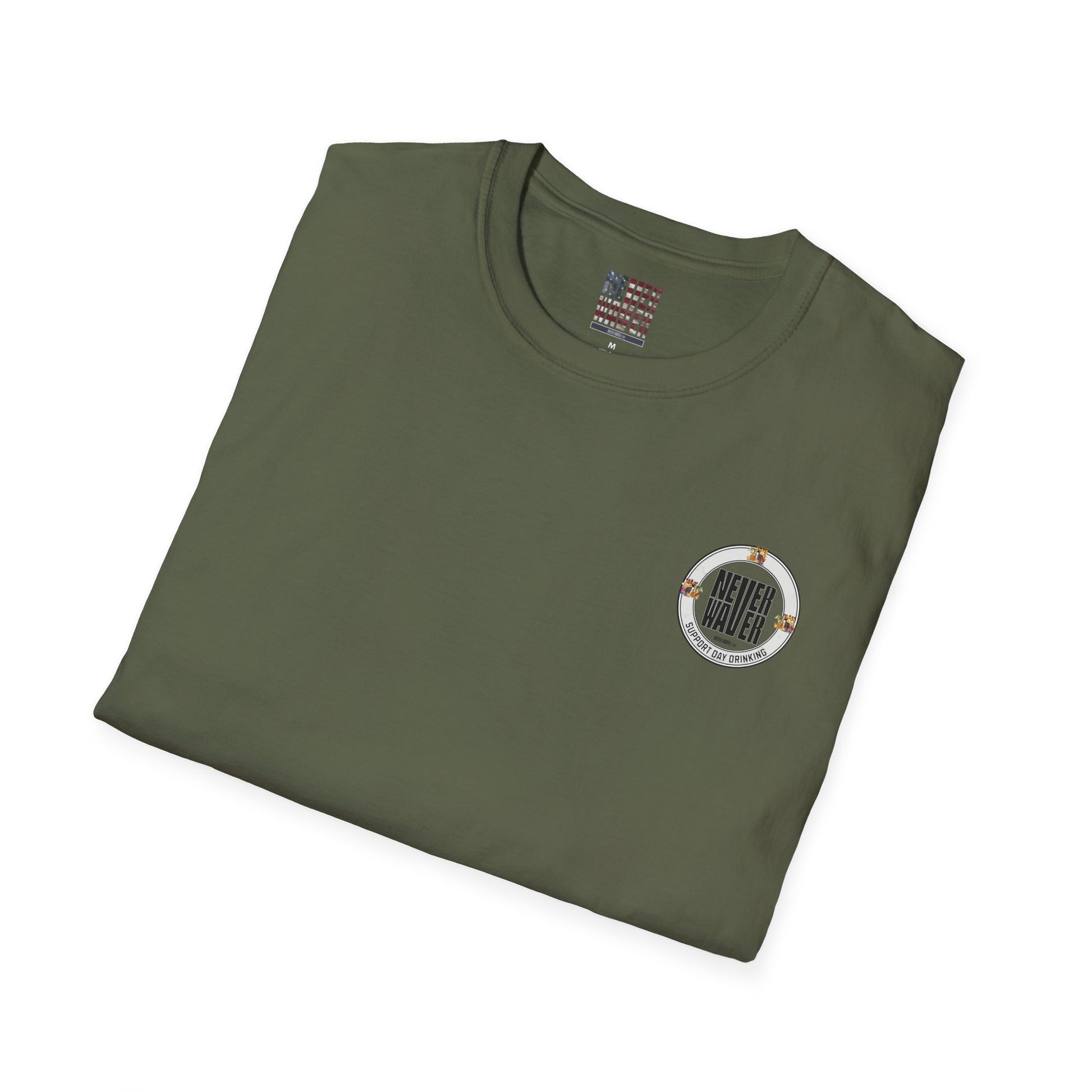 Support Day Drinking Never Waver  Unisex Soft style T-Shirt - Never Waver