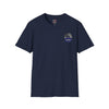 True Americans Never Waver They Always Back The Blue Unisex Softstyle T-Shirt - Never Waver