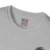 True Americans Never Waver They Always Back The Blue Unisex Softstyle T-Shirt - Never Waver