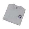 True Americans Never Waver They Always Back The Blue Unisex Softstyle T-Shirt - Never Waver