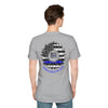 True Americans Never Waver They Always Back The Blue Unisex Softstyle T-Shirt - Never Waver