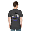 True Americans Never Waver They Always Back The Blue Unisex Softstyle T-Shirt - Never Waver