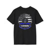 True Americans Never Waver They Always Back The Blue Unisex Softstyle T-Shirt - Never Waver