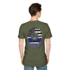 True Americans Never Waver They Always Back The Blue Unisex Softstyle T-Shirt - Never Waver
