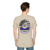 True Americans Never Waver They Always Back The Blue Unisex Softstyle T-Shirt - Never Waver